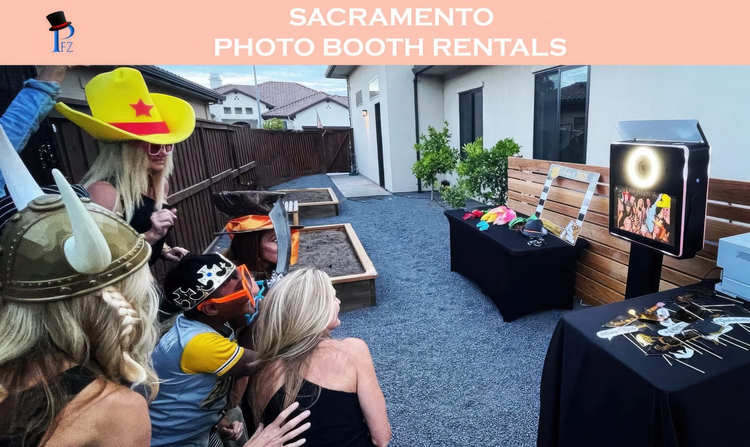 Photo Fun Zone Photo Booth Rental in Sacramento Header